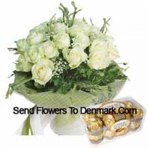 19 Roses with Yummy 16 Pcs Ferrero Rochers