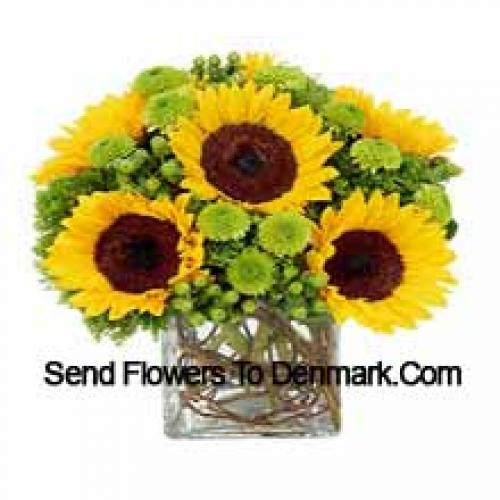 Pretty Sunflowers in Vase