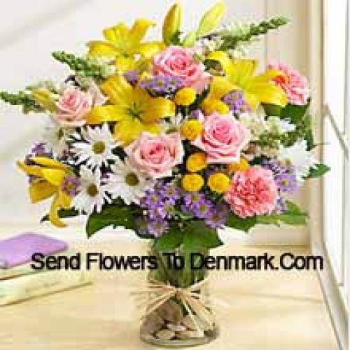 Elegant Assorted Flowers in Vase