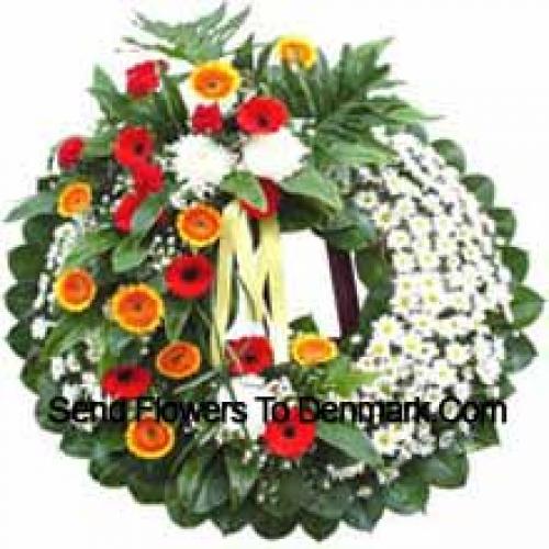 Attractive Assorted Flower Wreath